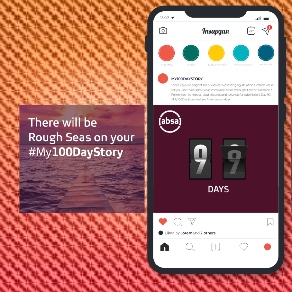 Absa, #My100DayStory — Carried through every channel
