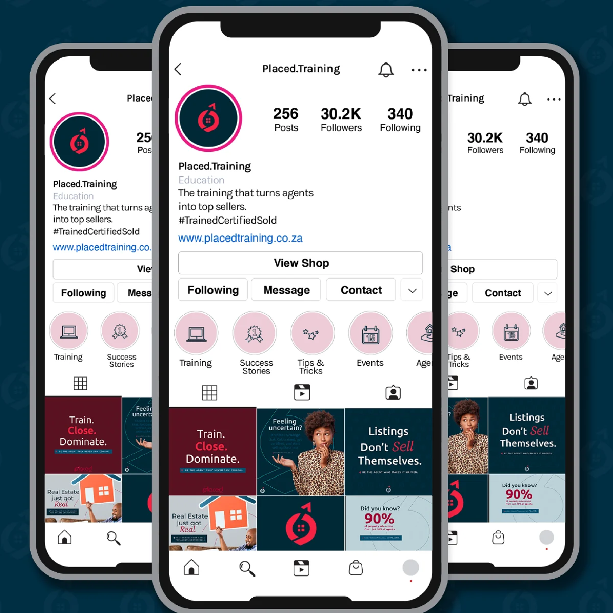 Placed Training, A complete brand built for real estate learning. — Applied across the system
