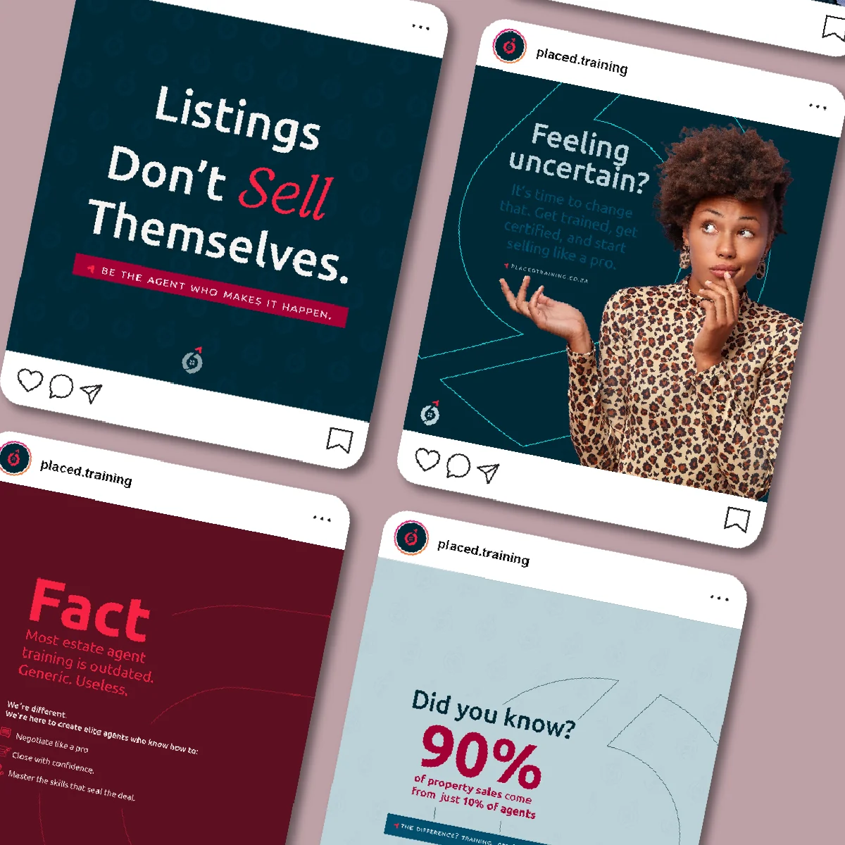 Placed Training, A complete brand built for real estate learning. — Applied across the system